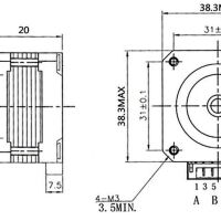 Stappenmotor 17HS08-10004S afmetingen